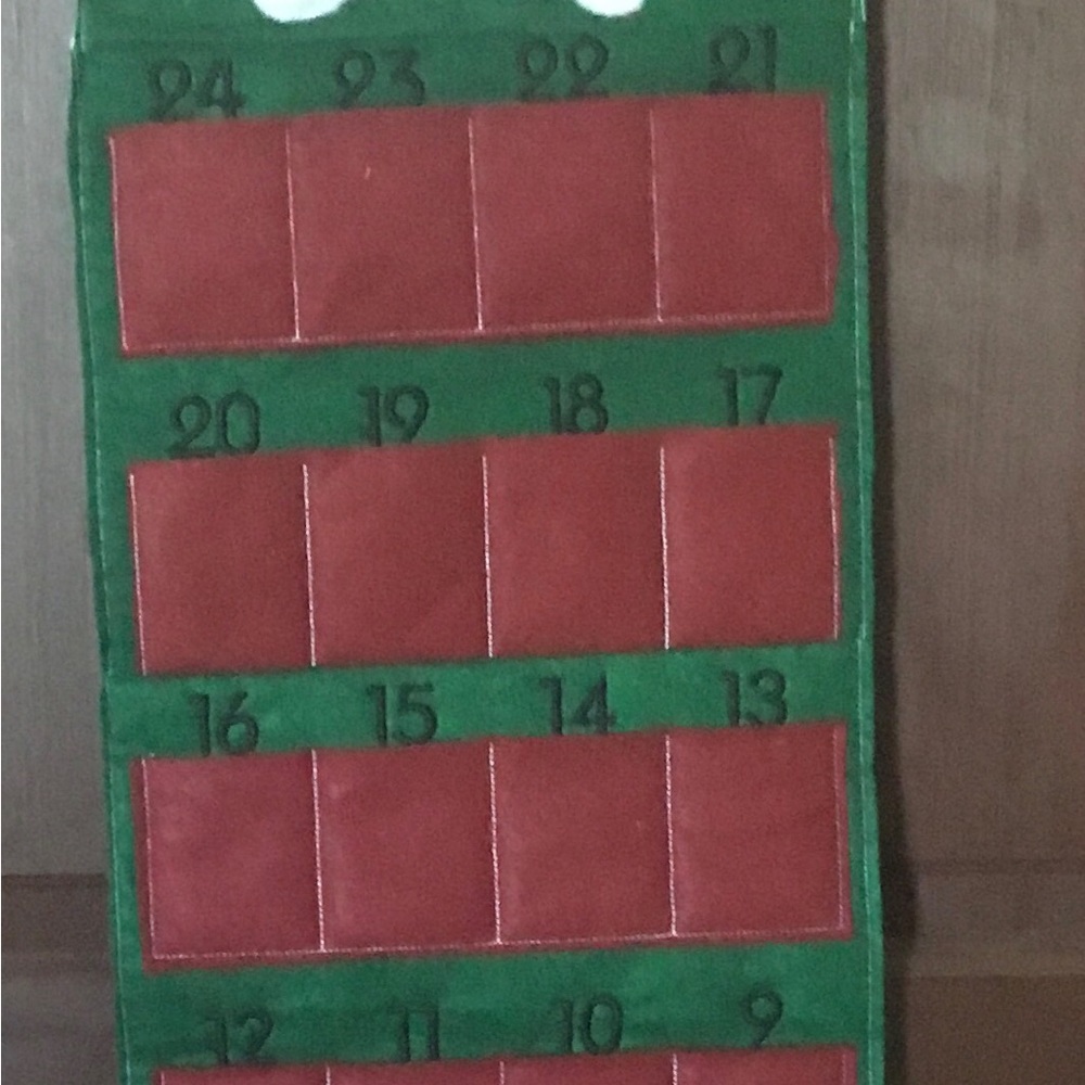Dog Advent calendar with pockets for treats. NEW